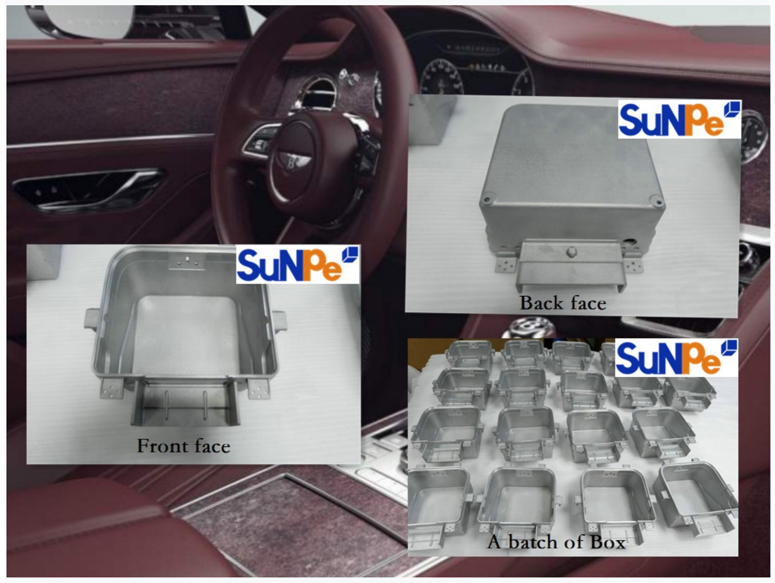 Die Casting Box for Bentley Bentayga Car.