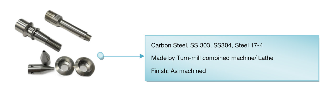 Turn-mill combined machine, CNC Precision parts 