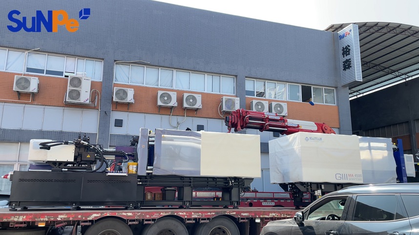 More large-ton advanced injection molding machines arrived at SuNPe