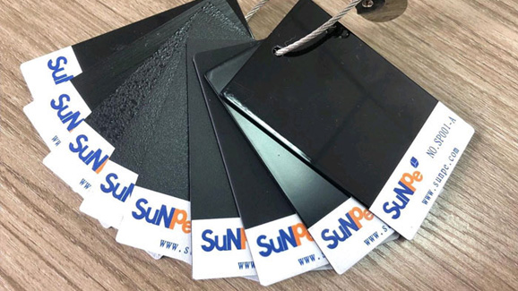 SuNPe vacuum casting material and texture samples